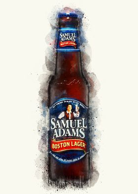 Vintage Beer Watercolor