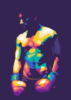  WPAP Boxing Athlete Art