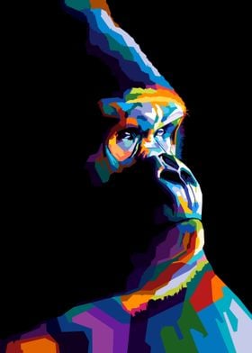 Gorilla Pop art