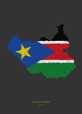 South Sudan World Cup Flag