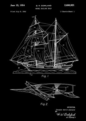 Sailing ship patent 1952