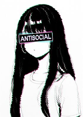 Antisocial Sad Girl Glitch