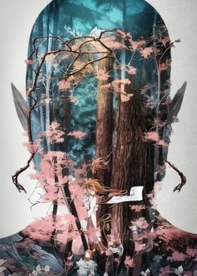 Double Exposure Wood Elf