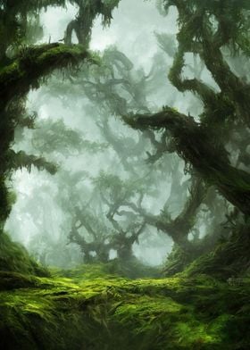 Green Fantasy Forest