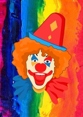 clown illustration vector