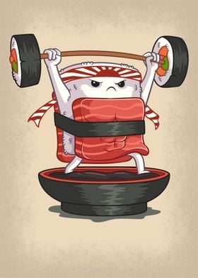 Weightlifting Sushi Roll