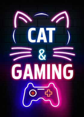 Cat and Gaming poster