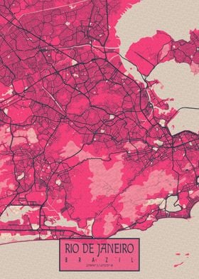 Rio City Map Blossom