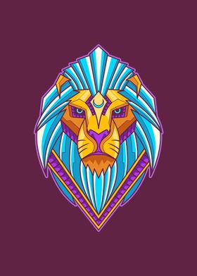 lion head modern concept