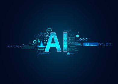 Abstract technology AI