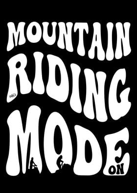 Mountain Riding Snow Mobil