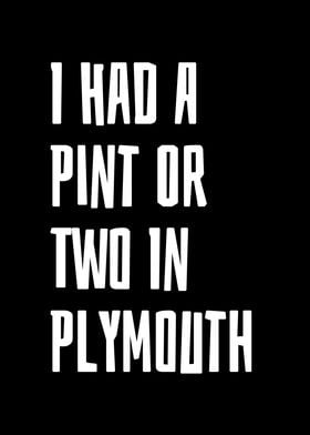 A Pint Or Two In Plymouth