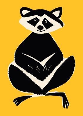 Meditating Raccoon