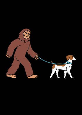 Brittany Spaniel Bigfoot