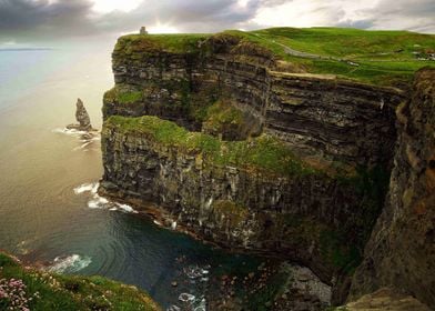 Ravine ireland cliff sea