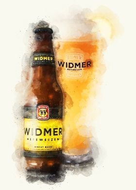 Vintage Beer Watercolor