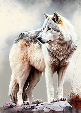 Arctic Gray Wolf 