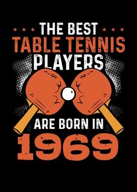 Table tennis player 1969