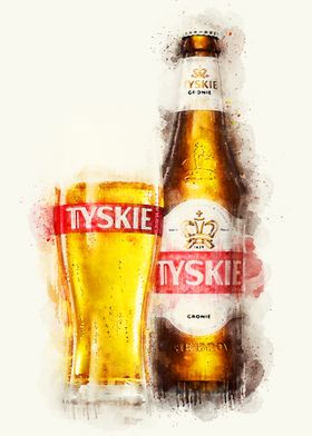 Vintage Beer Watercolor