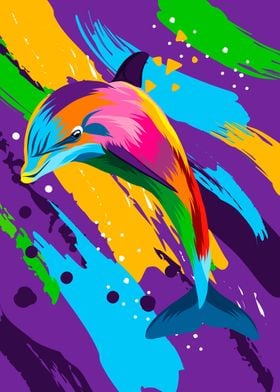 Colorful Dolphin