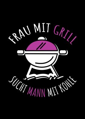 Frau Mit Grill Sucht Mann