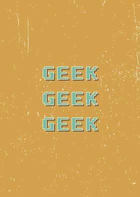 Geek pixel vintage font