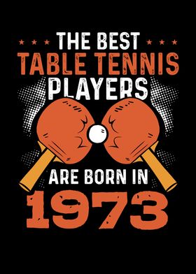 Table tennis player 1973