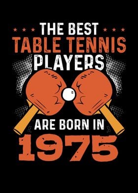 Table tennis player 1975