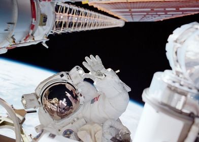 Astronaut spacewalk