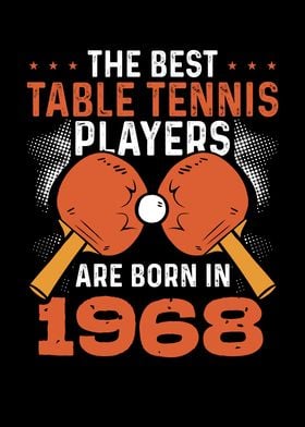 Table tennis player 1968