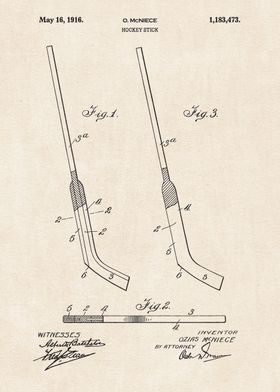 1916 Hockey Stick