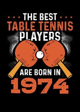 Table tennis player 1974