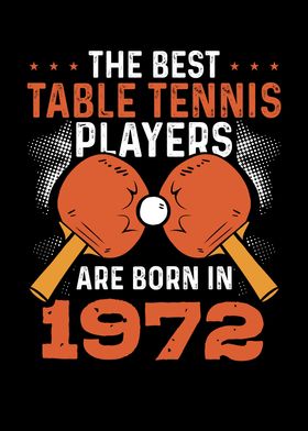 Table tennis player 1972