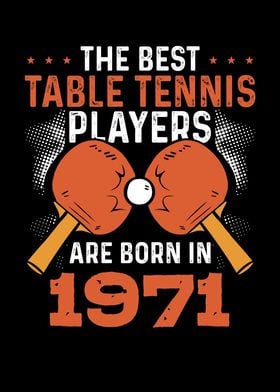 Table tennis player 1971