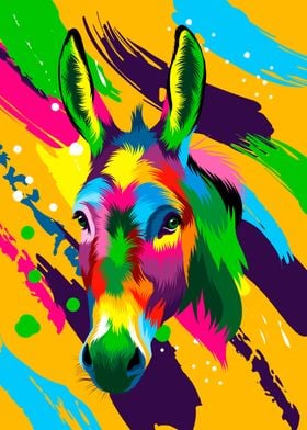 Colorful Donkey