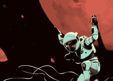Astronaut Lifting the moon