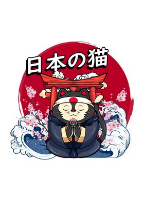 Cat Kitten Japanese sakura