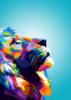 Lion Pop art