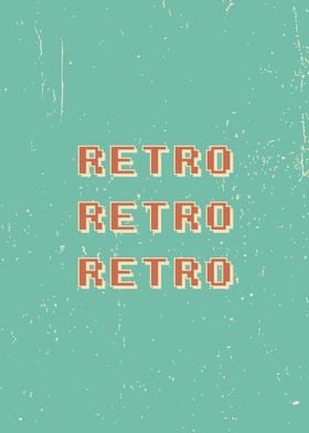 Retro wordmark pixel font