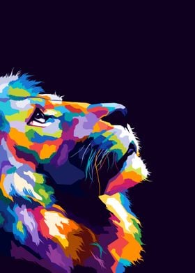 Lion Pop art