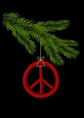 Peace Christmas Decoration