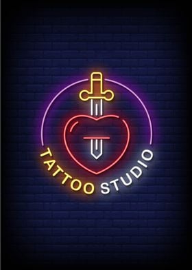 tattoo neon sign