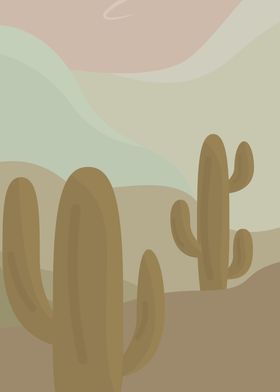 Desert cactus collection