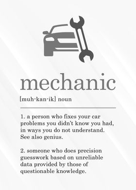 Funny Mechanic Definition