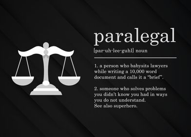 Funny Paralegal Definition