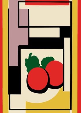 Minimalist Tomatoes Poster