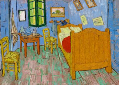 The Bedroom 1889 Van Gogh