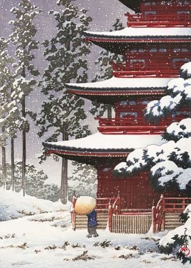 Saishoin Temple in Snow
