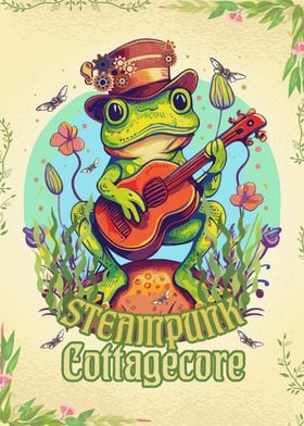 Steampunk Cottagecore Frog