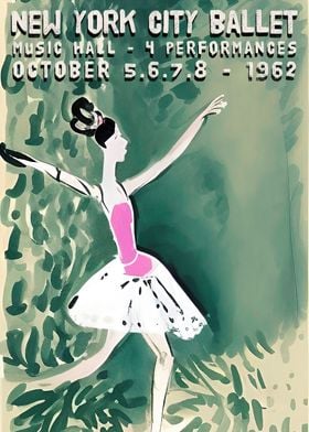 Floral Ballet Poster